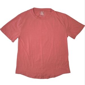 Calia Women Everyday Relaxed Tee Peach Glow Women's XS Crew Neck T-Shirt Basic